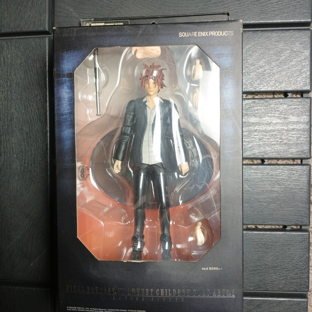 Final Fantasy VII Advent Children - Reno no.6 Action Figure (Play Arts 2, 2005)‎